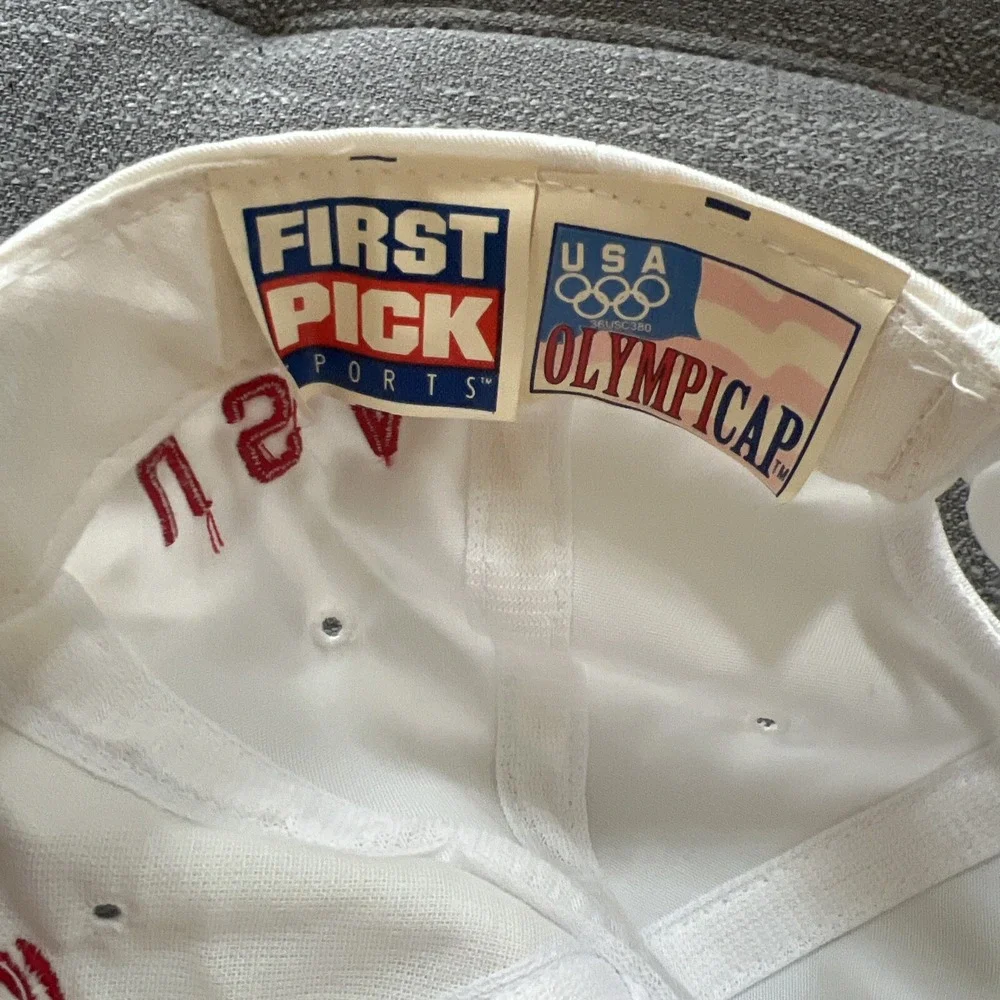 Vintage Olympics Hat Men OS America's Team USA Snapback Cap 1996 Preowned
